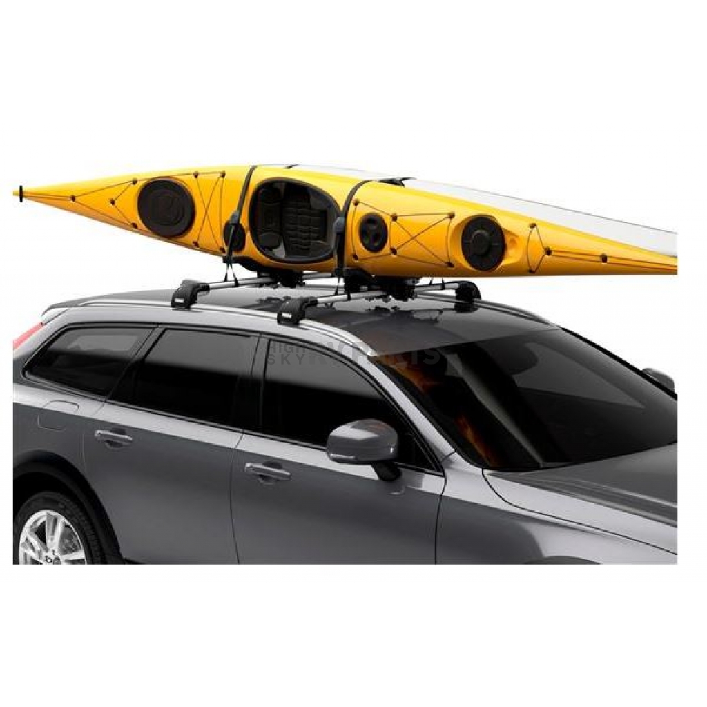 Thule Compass Kayak Rack Vertical Black J Style Holds 2 Kayak